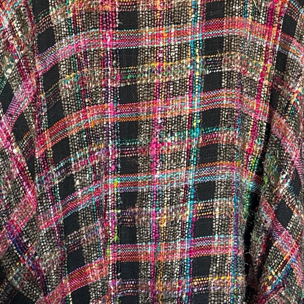 Allie Coosh Handwoven Oversized Poncho Sweater - Picture 5 of 8